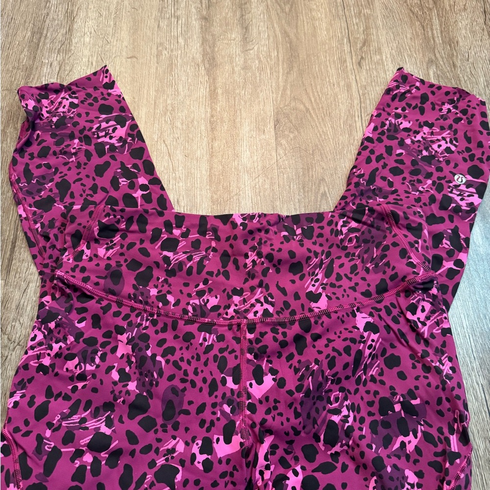 lululemon athletica Pink Leopard Leggings